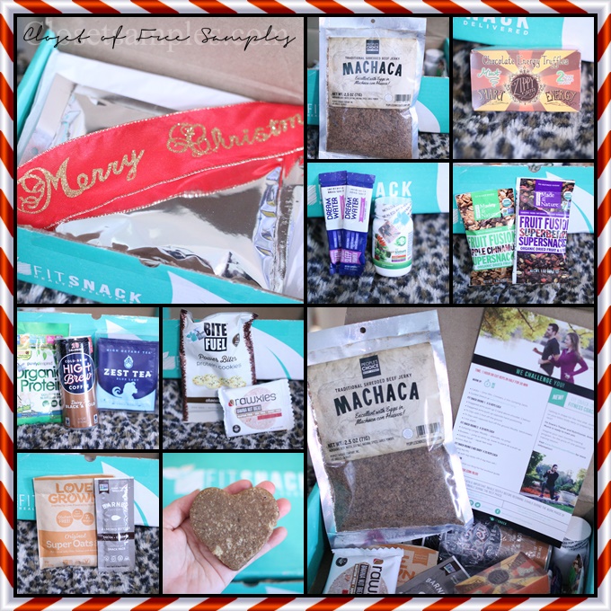 @closetsamples's cover photo for 'FitSnack December 2016 Subscription Box #Review'