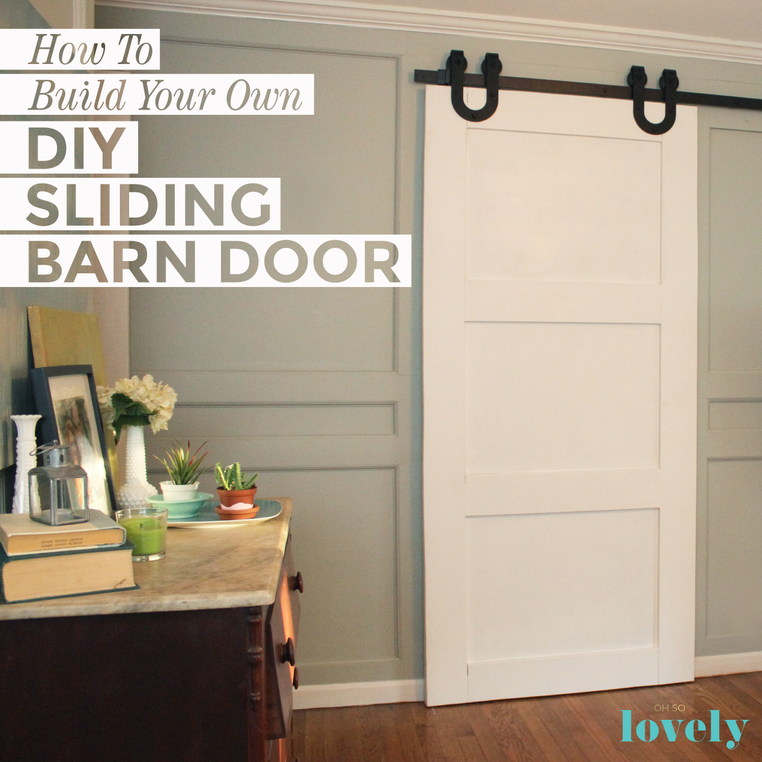 @ohsolovely_blog's cover photo for 'How to build your own DIY sliding barn door - A compete tutorial'