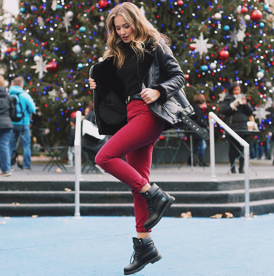 @iamlena's cover photo for 'Timberland on Instagram: “It's beginning to look a lot like... #Timberland Season. Get the look with the #LimitedRelease Black Ice 6" 📸: @iamlena…”'